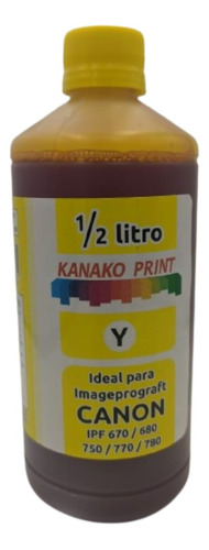  Tinta Canon Plotter Ipf De 500ml Amarillo