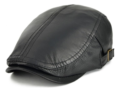 Voboom Hombres Mujeres Ajustable Cuero Genuino Ivy Cap Hat