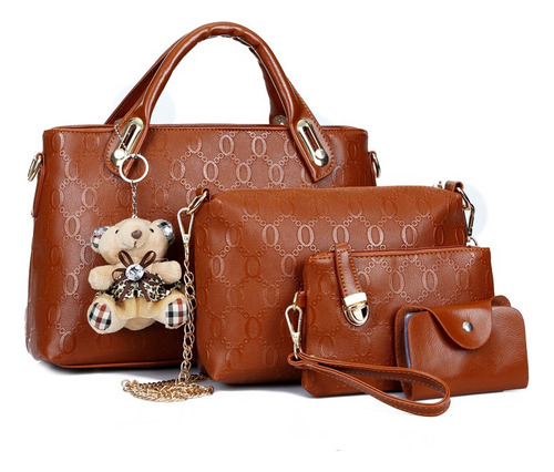 Set 4 Bolsos Impermeables De Lujo Para Mujer Satchel De Moda