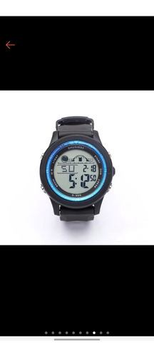 Relógio Digital Prova Agua Silicone De Luxo Com Led Esportiv Preto Preto Cinza-escuro