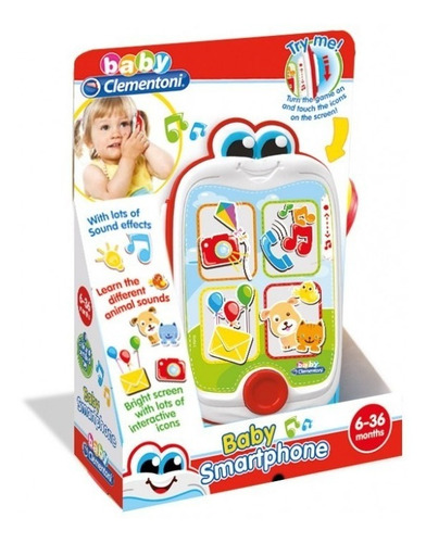 Telefono Celular Para Bebe Con Sonido Luces Baby Clementoni