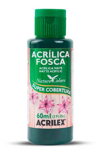 Tinta Acrílica Fosca Acrilex Para Artesanato 60ml - Cores Cor Verde Esmeralda