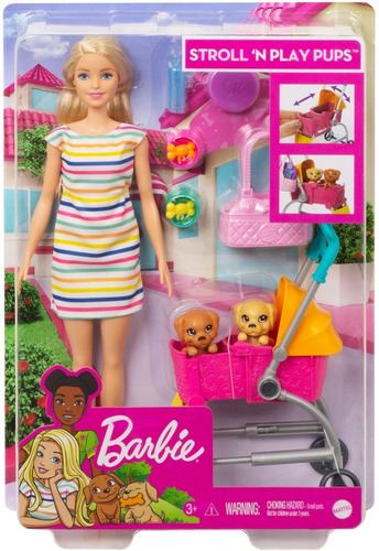 Imagen 6 de 6 de Barbie Pasea 2 Cachorros