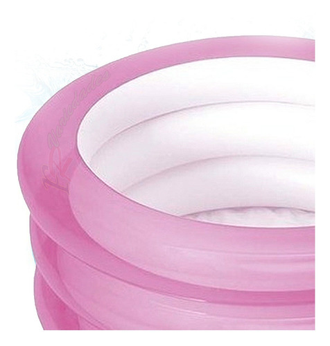 Piscina Banheira Circulo Redonda 80l Resistente Mor Rosa