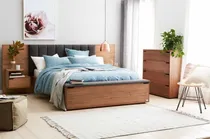 Comprar Cama Matrimonial Carrara Linea Nordica.con 2 Mesas De Noche