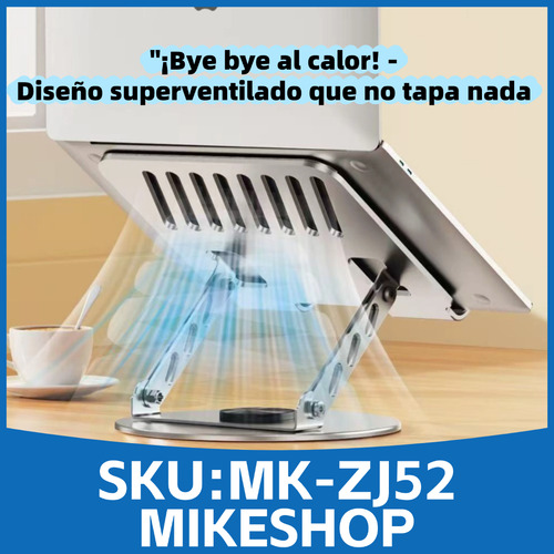 Soporte Plegable Para Laptop Notebook Ipad Pro Aluminio Dark Gray