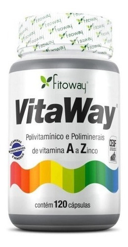 Vitaway Polivitamínico A A Z  Fitoway 120 Caps *imunidade* Sabor Sem Sabor