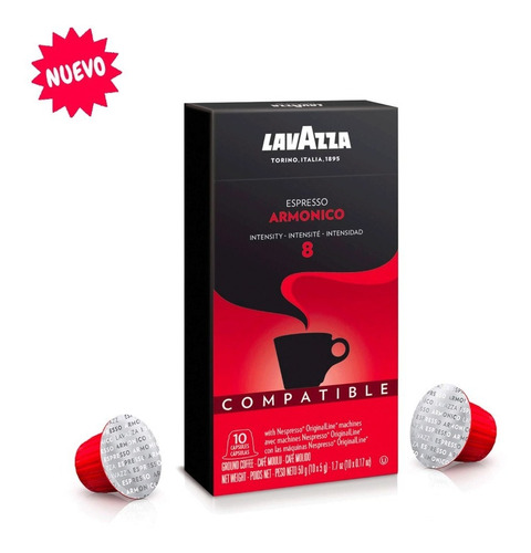10 Cápsulas Lavazza Espresso Armonico Para Nespresso*