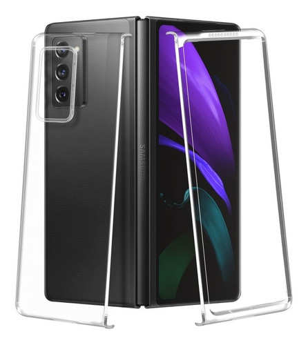 Imagen 2 de 3 de Carcasa Transparente Reforzada Samsung Z Fold 2