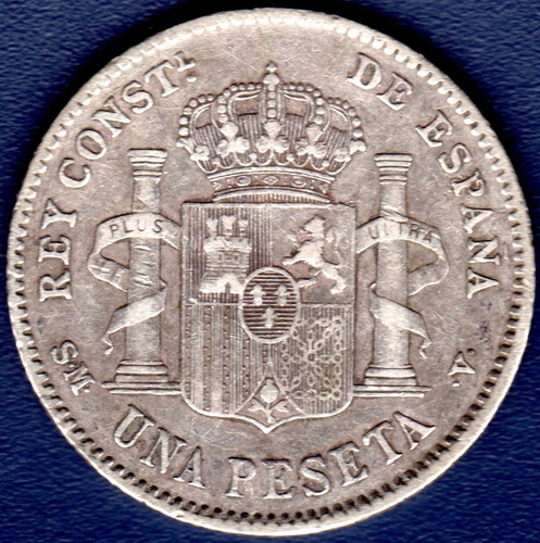 1 Peseta 1903 Moneda De Plata España Alfonso Xiii (Usado)