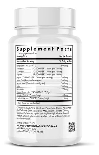Recovery Zymes Enzimas Michaels Health Sin Sabor