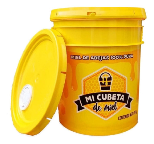 Miel De Abejas Natural (cubeta 25 Kg) Miel Mantequilla