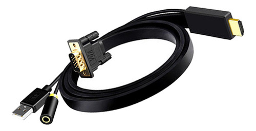 Cable Hdmi A Vga Conector Adaptador Hd M / M Para Proyector