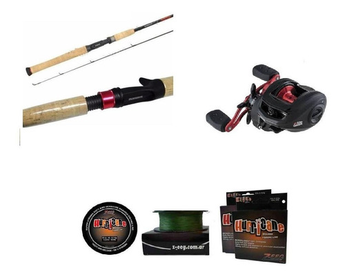 Combo Bait Reel Huevito Abu Garcia + Caña Shimano + Multi