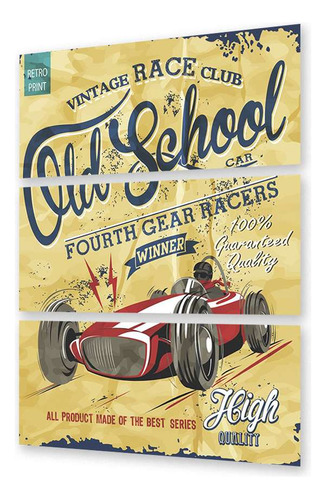 Cuadro Trip 60x90 Vehiculos Old School Retro Vintage Race