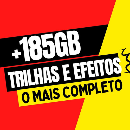 +185gb Mega Pacote De Trilhas E Efeitos Sonoros