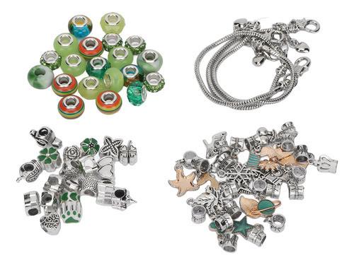 Kit De Pulseras Diy Para Hacer Abalorios De Colores Básicos