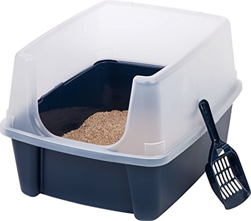 Iris Jumbo Litter Box With Litter Scoop