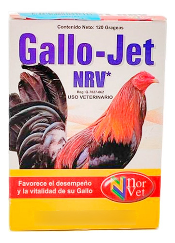 Gallo Jet Norvet 120 Grageas Complemento Vitaminas Minerales