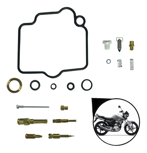 Kit Reparo Carburador Factor 125 2009 2010 2011 Mod Original