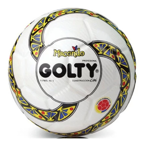 Balón De Fútbol # 5 Golty Profesional Macondo Blanco