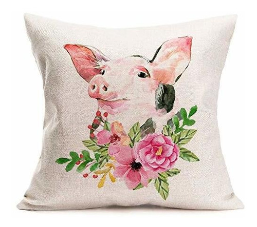 Royalours Pig Throw Pillow Fundas De Cojín Funda De Almohada