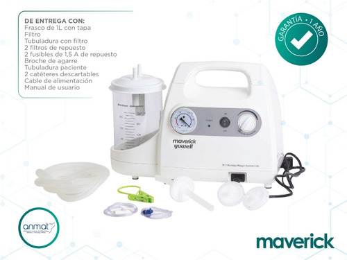 Aspirador A Diafragma Secreciones 7e C Maverick