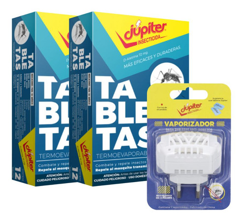 Pack Insecticida Jupiter: Aparato Vaporizador + 30 Un.