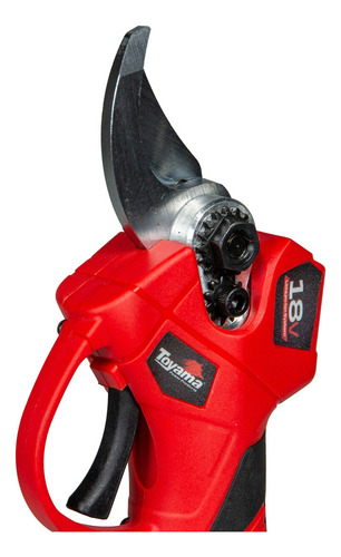 Tesoura De Poda 25mm De Corte Brushless Com Maleta Toyama Cor Vermelho Com Preto