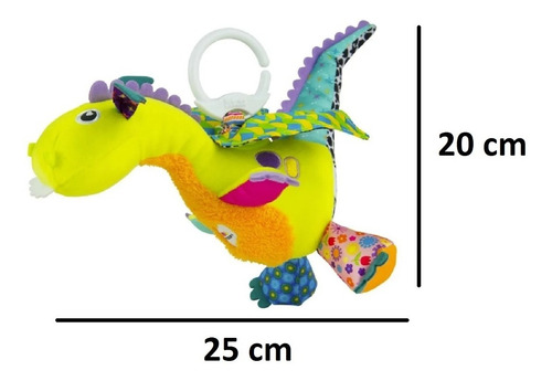 Imagen 5 de 9 de Lamaze Dragon Colgar Vibracion Y Texturas L27565b Playking