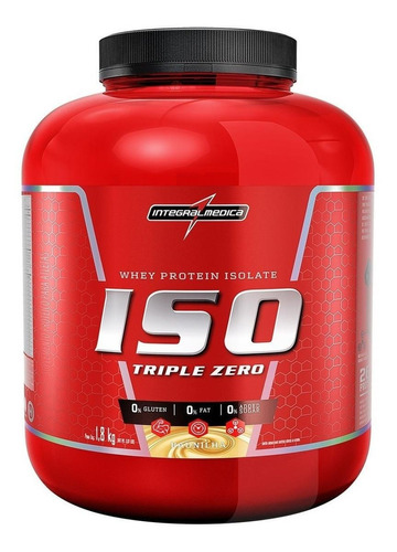 Suplemento em pó Integralmédica  ISO Triple Zero ISO Triple Zero proteína ISO Triple Zero sabor  baunilha em pote de 1.8kg