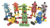 Comprar Oferta! Robot De Madera Articulado Elástico Fexible 12cm