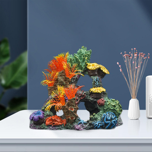 Decoração De Recife De Coral De Aquário De Colorida