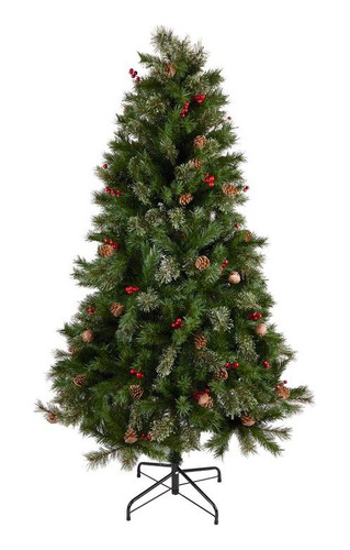 Árbol De Navidad Con Frutos 1.80mts