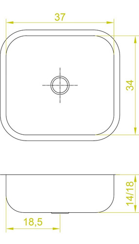 Imagen 2 de 8 de Combo Pileta Bacha 37 X 34 Cm + Griferia Monocomando Cocina