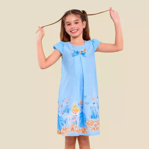 Vestido Infantil Juvenil Temático Cinderela - Fabuloso Ateliê