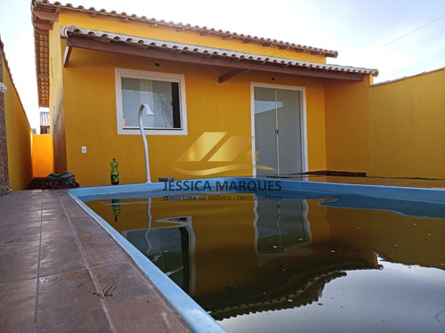 Imagem 1 de 9 de Casa 2 Quartos, Área Gourmet E Piscina Em Unamar - Cf Jmc120