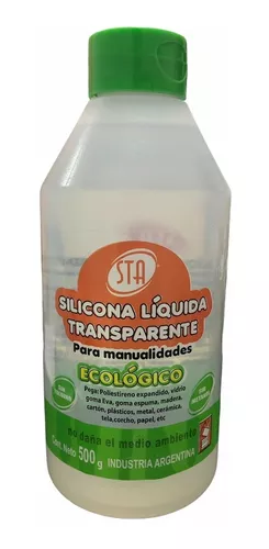 Pegamento Silicona Liquida Transparente 500 Ml