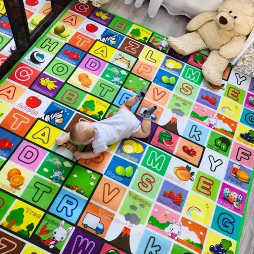 Alfombra Bebe Niños Infaltil Reversible Lavable Antigolpe