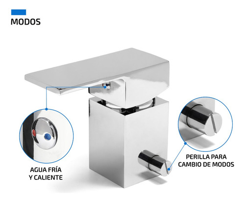 Griferia De Bidet Monocomando Para Baño Y Vanitory Lavatorio