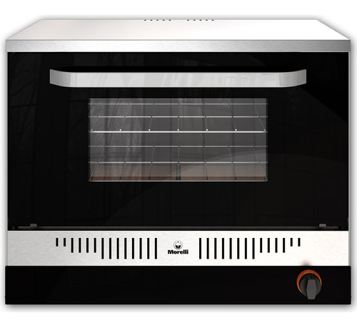 Horno Pizzero Morelli Trento 820 Puerta Visor Acero Inox