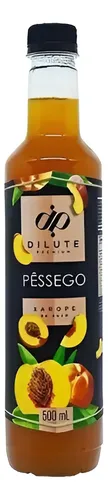 Xarope Dilute Pêssego Para Drinks Soda Italiana Gin 500ml