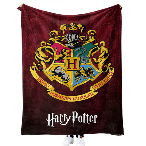 Manta De Franela Impresión Digital Harry Potter College Logo