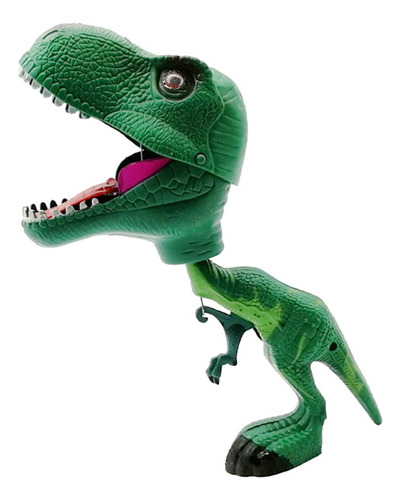 Marionetas De Mano De Dinosaurio Para Niños, Juguete Verde