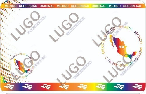 500 Hologramas De Seguridad Completo, Credencial De Pvc 