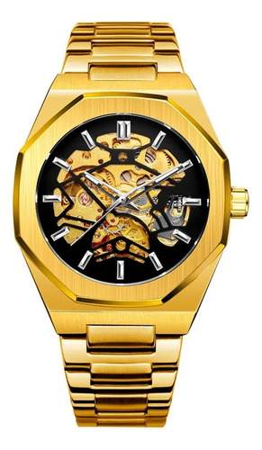 Reloj Mecánico Automático Forsining 344d Skeleton Gift Para