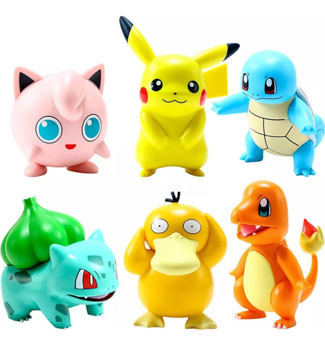Figuras De Pokemon Pikachu Charmander 8cm Coleccion 