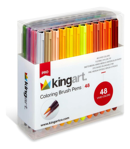 Rotuladores De Acuarela Pro Coloring Brush Pen, 48 Colo...