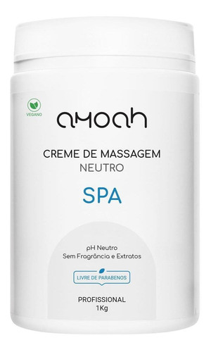 Creme De Massagem Corporal E Facial Sem Ativos 1kg