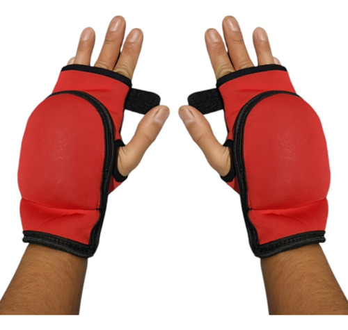 Guantes Con Peso Polainas Para Mano 1par De 1kg Rojo Neopreno Unitalla